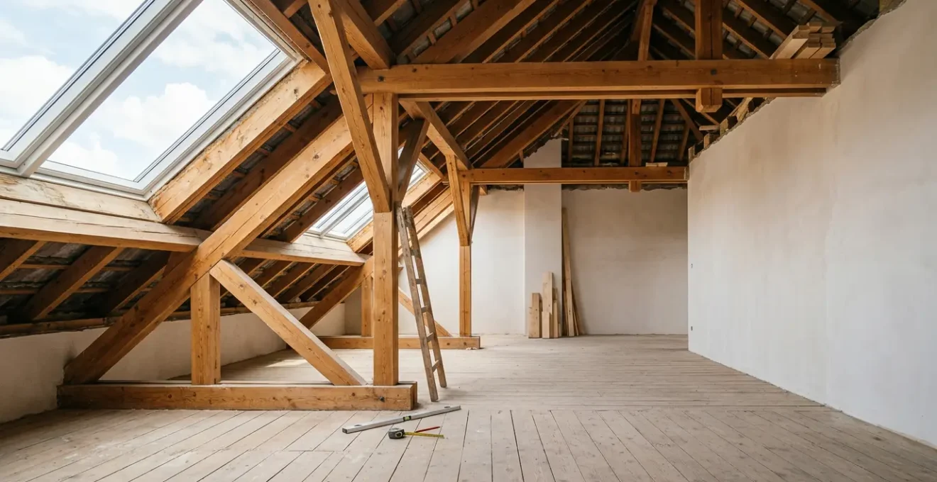 Transformation de combles perdus en espace de vie habitable lumineux et fonctionnel