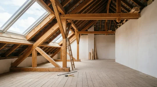 Transformation de combles perdus en espace de vie habitable lumineux et fonctionnel