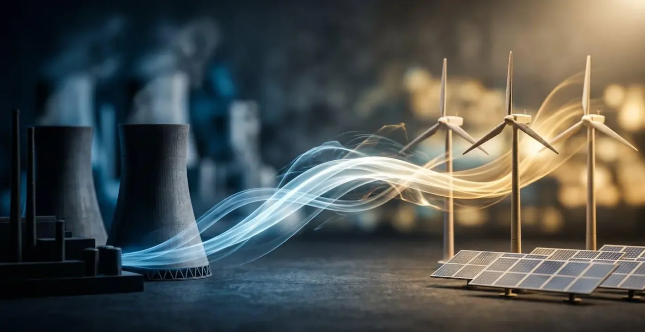 Concept visuel illustrant le mécanisme des garanties d'origine et du verdissement artificiel de l'électricité